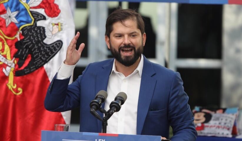 Presidente Boric en El País