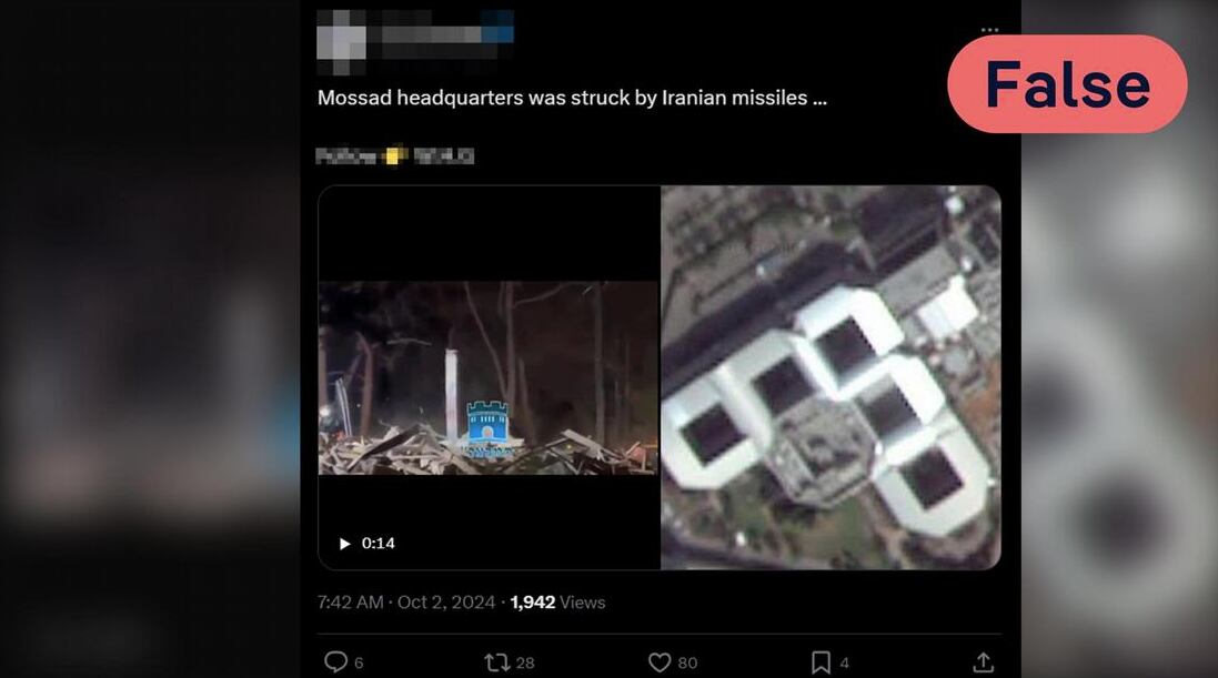 Otro video falso de esa jornada.