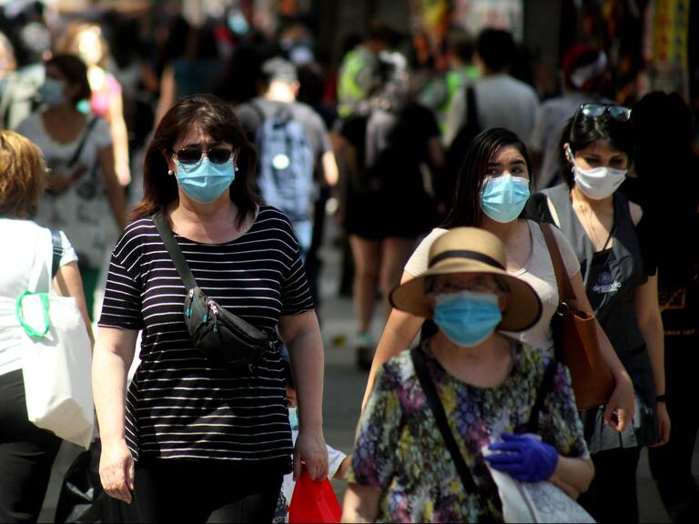 Calles. Coronavirus. Aumento de casos Covid-19 en Santiago, Chile