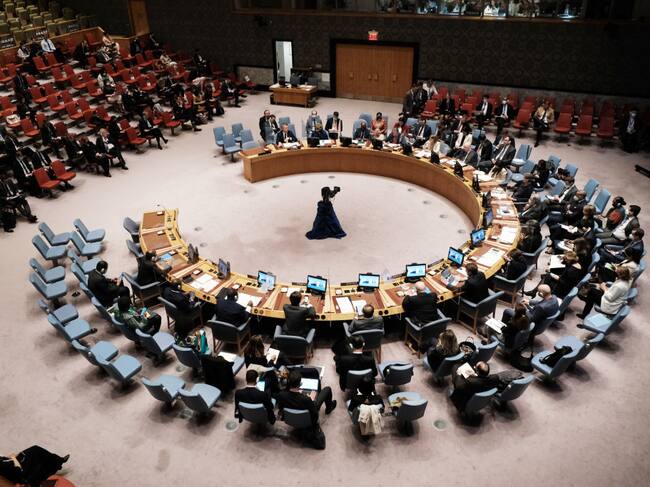 La sala del Consejo de Seguridad de las Naciones Unidas en Nueva York