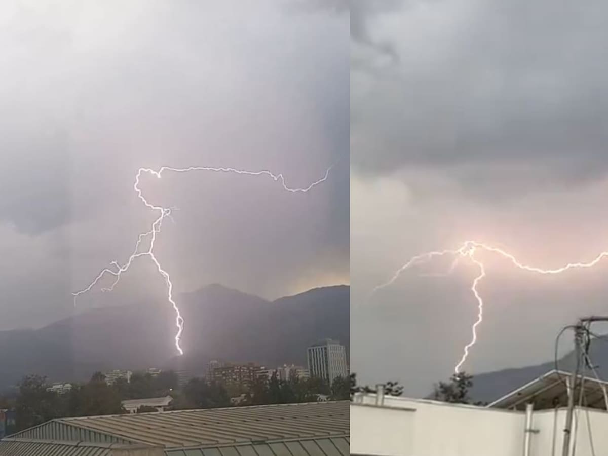 Autoridades llaman a la precaución: reportan lluvia y truenos en diversas comunas de la Región Metropolitana