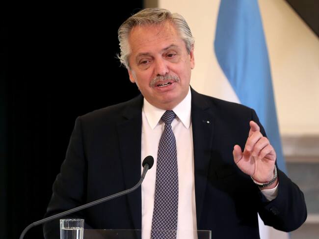 El presidente argentino Alberto Fernández
