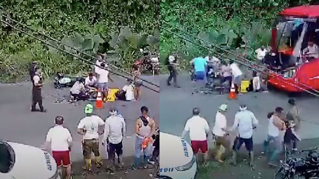 Bus atropella a personal de la salud que atendían un accidente en Ecuador