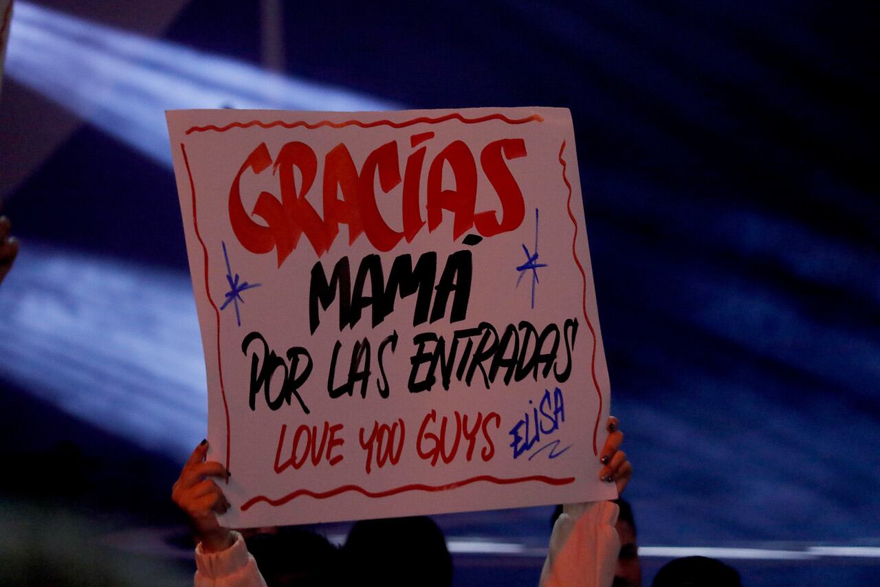 Una pancarta en el Festival de Viña