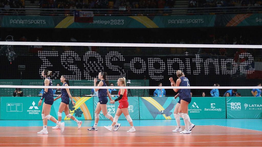 voleibol femenino - santiago 2023 - juegos panamericanos - chile v argentina