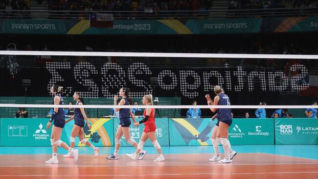 voleibol femenino - santiago 2023 - juegos panamericanos - chile v argentina