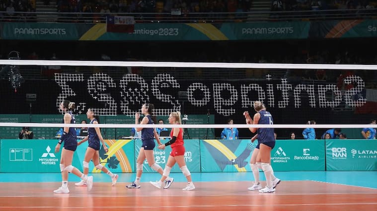voleibol femenino - santiago 2023 - juegos panamericanos - chile v argentina