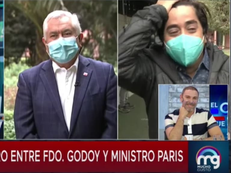 «Me imita muy bien»: Fernando Godoy y ministro Paris tuvieron divertido encuentro en las elecciones