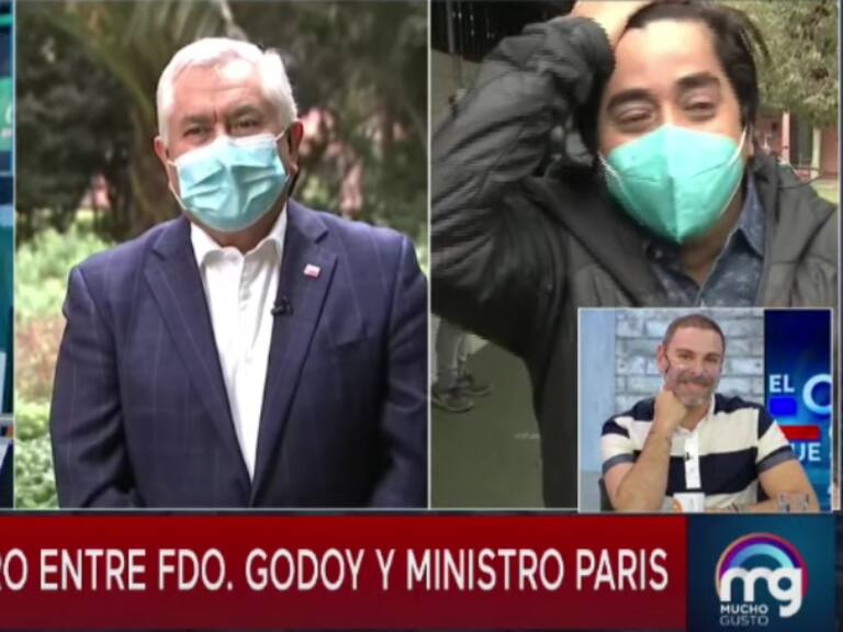 «Me imita muy bien»: Fernando Godoy y ministro Paris tuvieron divertido encuentro en las elecciones