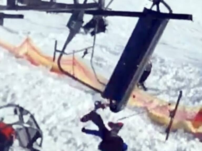 Ocho heridos deja un telesilla de ski fuera de control