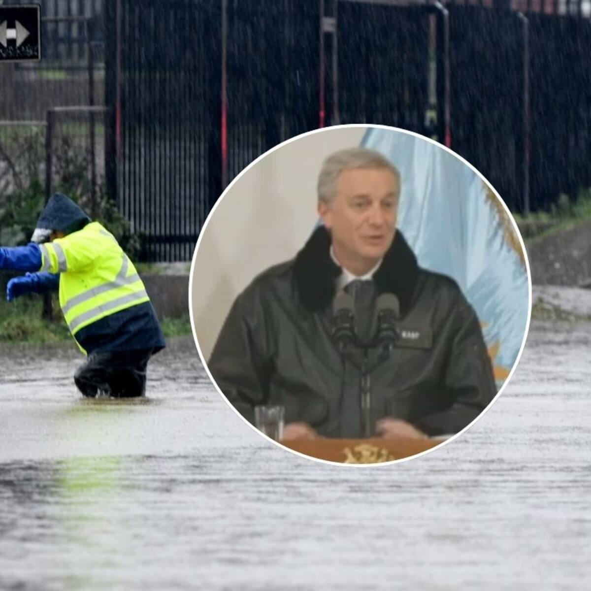 Presidente Kast advierte situación “crítica” por las lluvias en el sur y anticipa apoyo de las Fuerzas Armadas