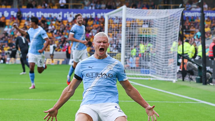 Con doblete de Haaland: Manchester City cumple su tarea y golea en el arranque de la Premier League