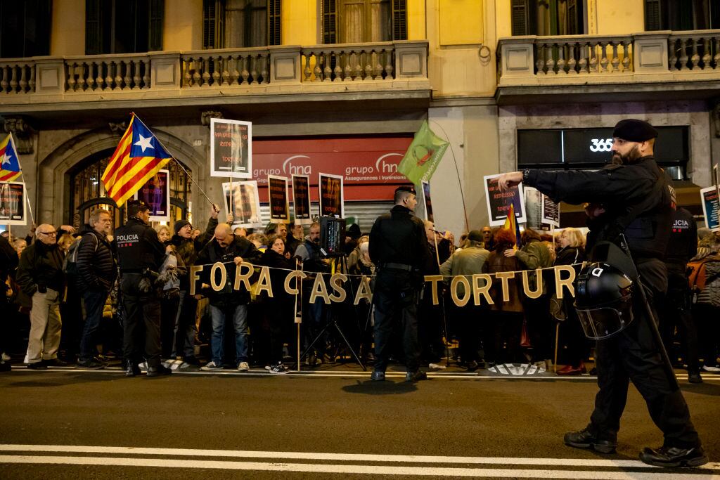 Independentistas catalanes se manifiestan en Barcelona