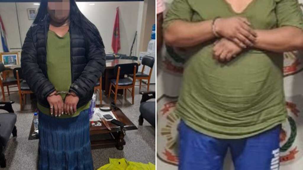Narcotraficante vestido de mujer