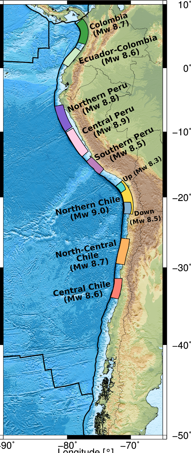 Mapa de zonas gap.