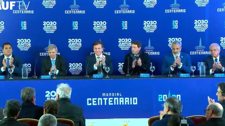 Chile, Uruguay, Argentina y Paraguay oficializan candidatura al Mundial 2030: "Tenemos sobrados motivos para creer que hoy nos toca"