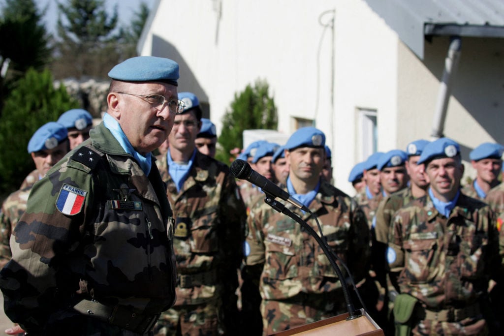 Militares de Francia son parte de los cascos azules en la fuerza de seguridad de las Naciones Unidas en el Líbano