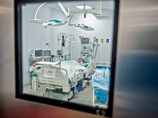 Paciente Covid-19 internado en un hospital de Lima