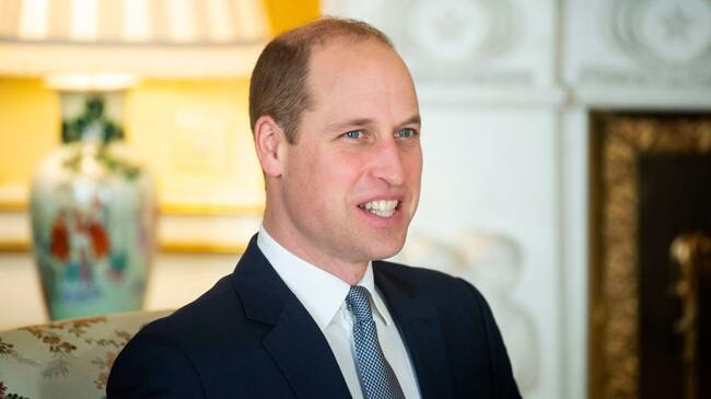 LONDON, ENGLAND - JANUARY 20: Prince William, Duke of Cambridge speaks during an audience at Buckingham Palace on January 20, 2020 in London, England. (Photo by Victoria Jones - WPA Pool/Getty Images)