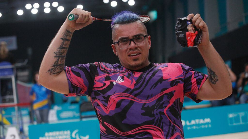 jaime aránguiz - medalla de oro - bádminton - Juegos Parapanamericanos Santiago 2023