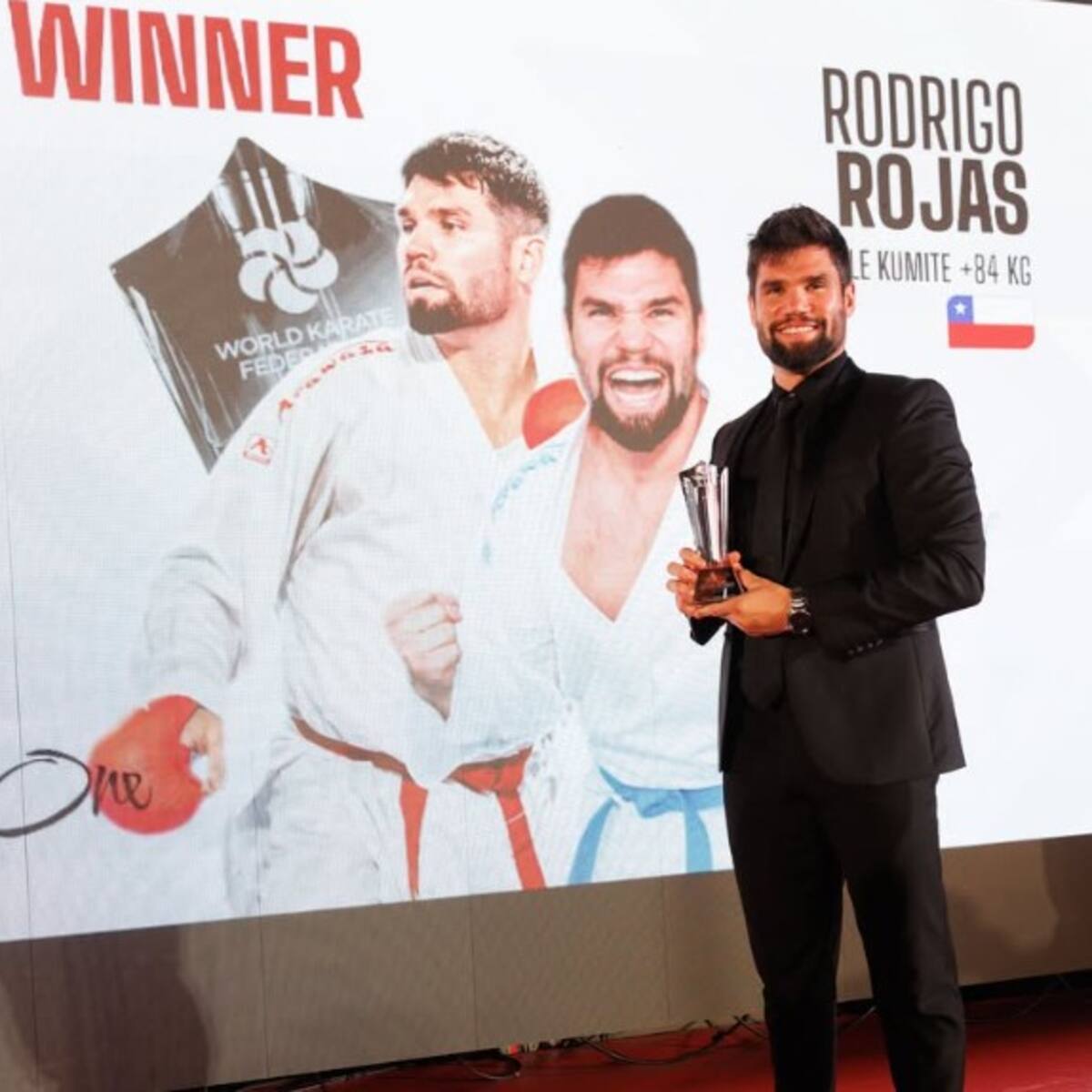 Rodrigo Rojas hace historia para el karate chileno y alcanza el número 1 del ranking mundial