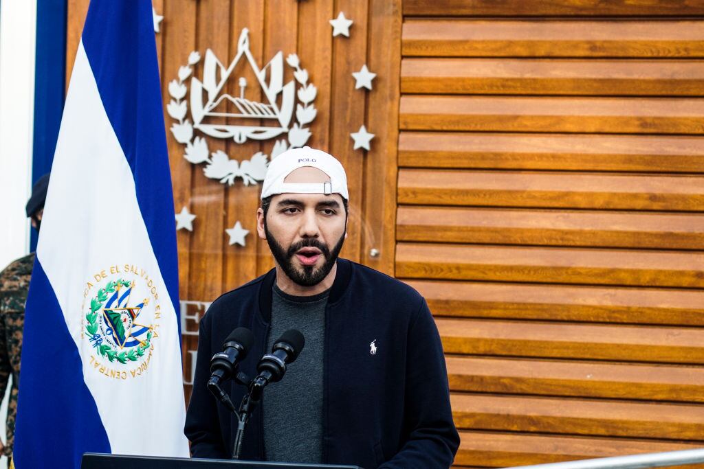 El mandatario salvadoreño Nayib Bukele