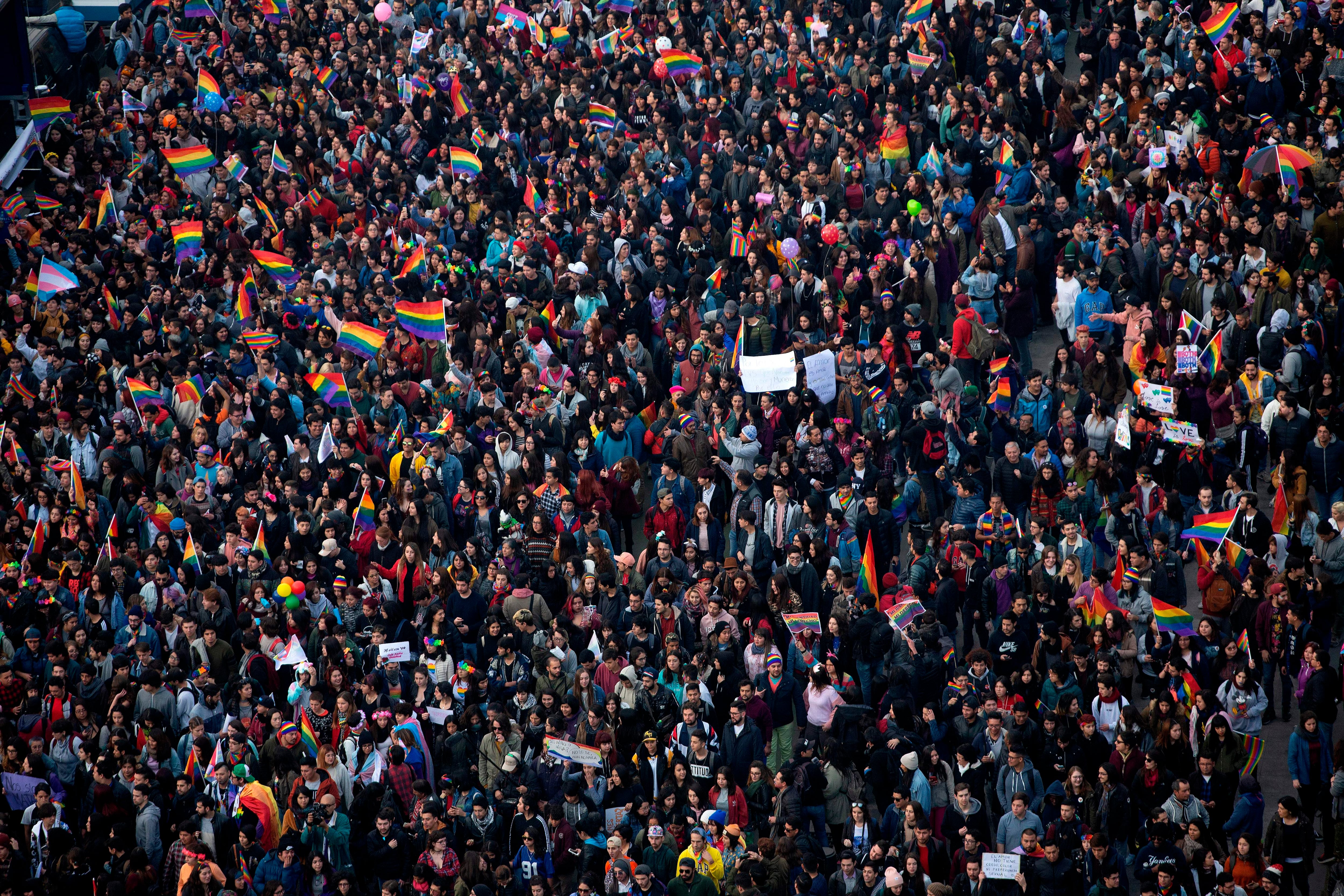 Pride Parade Santiago 2018. Foto: Getty Images