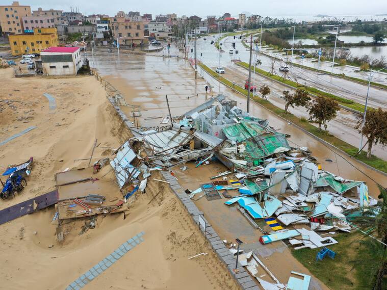 Tifón Doksuri provoca inundaciones en la ciudad de Quanzhou en China