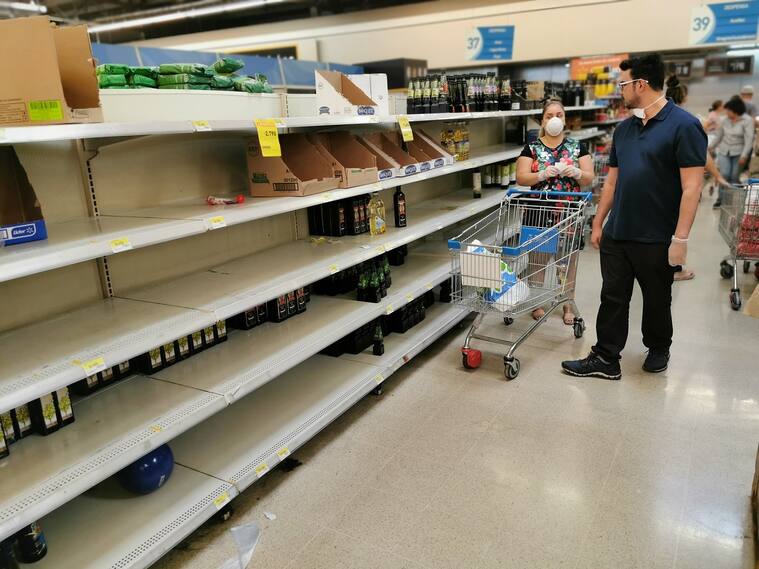Supermercados en medio de la crisis del coronavirus