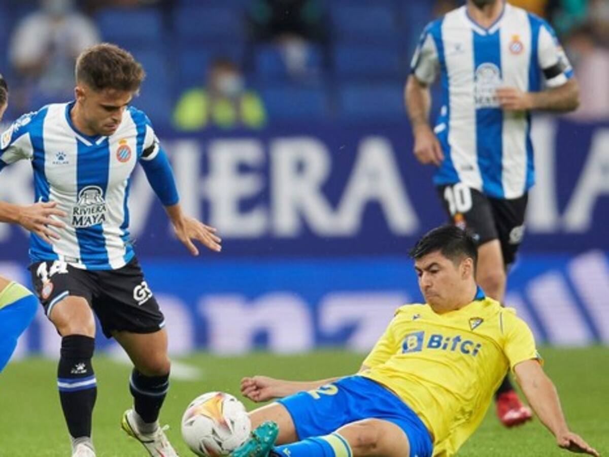 Tomás Alarcón fue titular en dura derrota del Cádiz como visitante ante el Espanyol