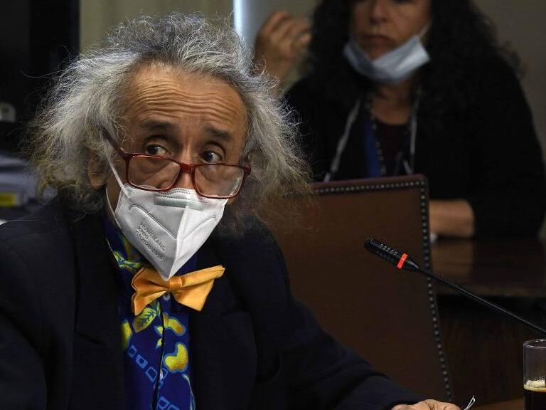 05 DE NOVIEMBRE DE 2021 / VALPARAISO Florcita Alarcon, durante la votación de la comisión constitucional contra el Presidente Sebastián. PiñeraFOTO: PABLO.OVALLEISASMENDI / AGENCIAUNO