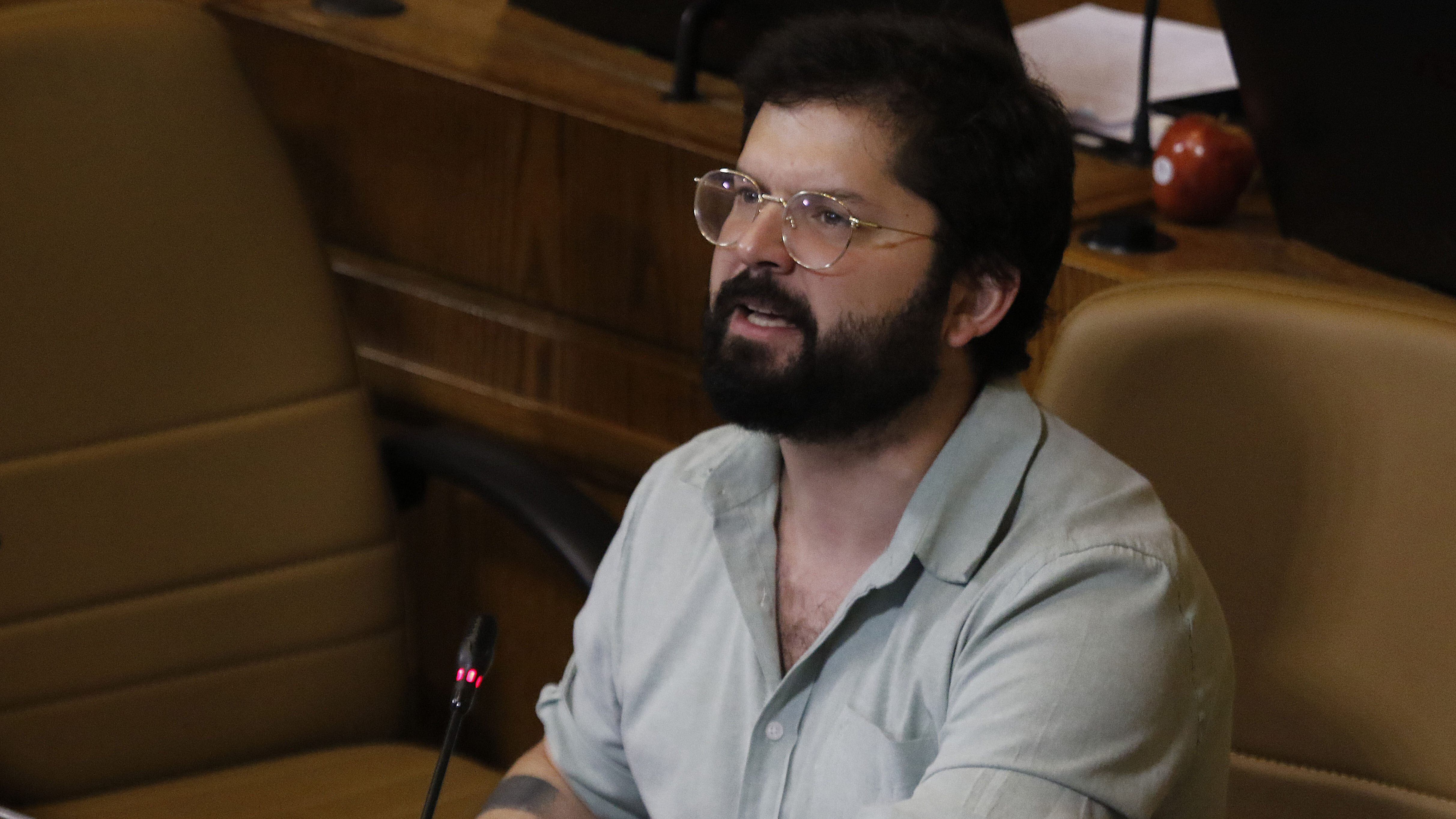 18 DE DICIEMBRE DE 2019/VALPARAISOEl diputado Gabriel Boric, durante la sesion de la Camara de Diputados, en donde se discute la reforma que establece el procedimiento para elaborar una nueva Constitucion.
FOTO: LEONARDO RUBILAR CHANDIA/AGENCIAUNO
