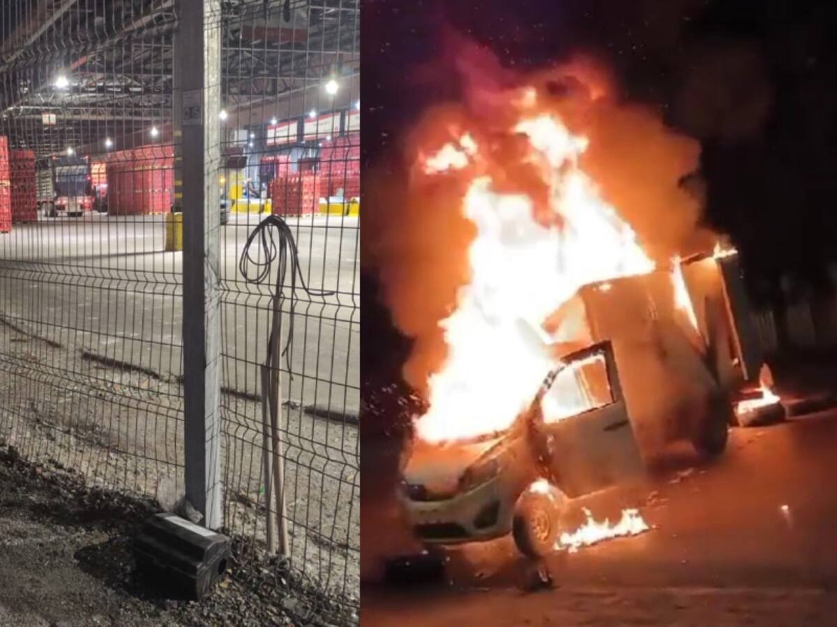 Sujetos intentan robar cajero automático desde embotelladora en Renca: provocaron explosión y lanzaron ‘miguelitos’