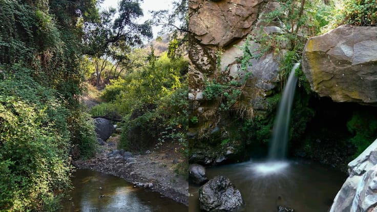 Con cascada, estero y animales: el desconocido pulmón verde precordillerano que hay que visitar en Santiago durante el verano