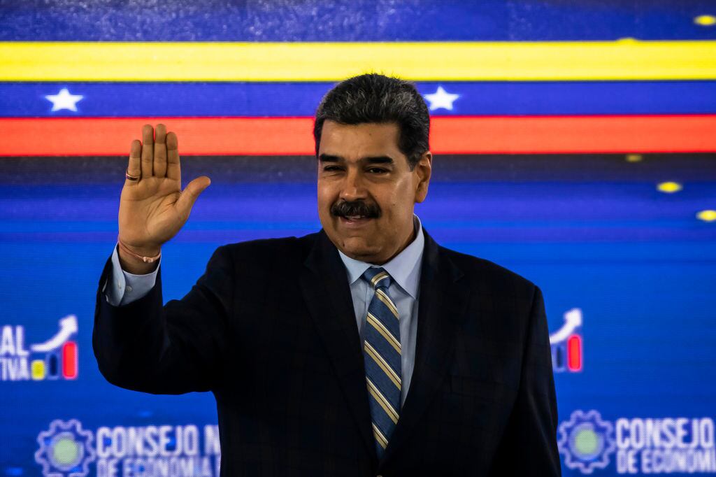 El presidente de Venezuela Nicolás Maduro en un evento en Caracas
