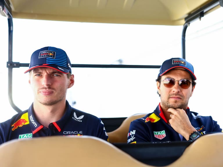 Max Verstappen y Sergio Pérez, ex compañeros en Red Bull Racing