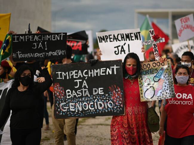Manifestaciones a favor del juicio político contra Bolsonaro
