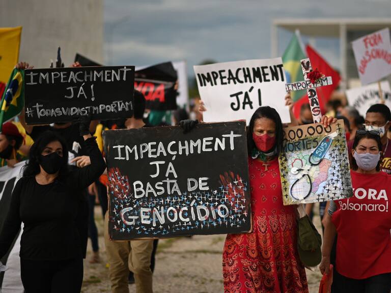 Manifestaciones a favor del juicio político contra Bolsonaro