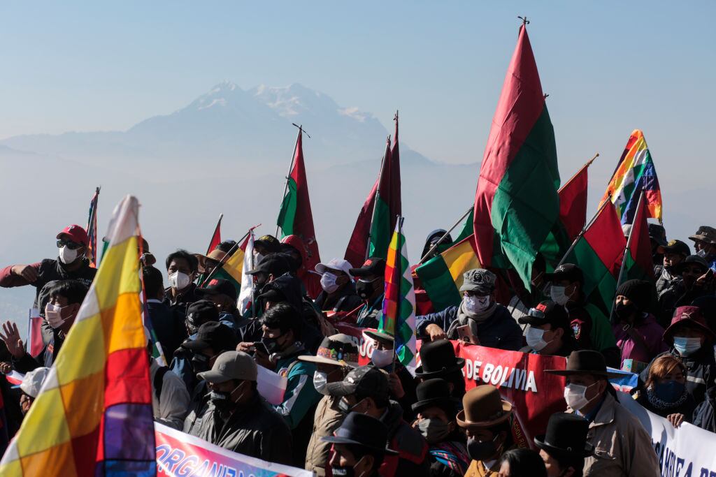 Manifestaciones en contra del gobierno en Bolivia