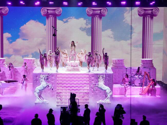 El show de Karol G en los Latin Grammy 2020. Foto: Getty Images