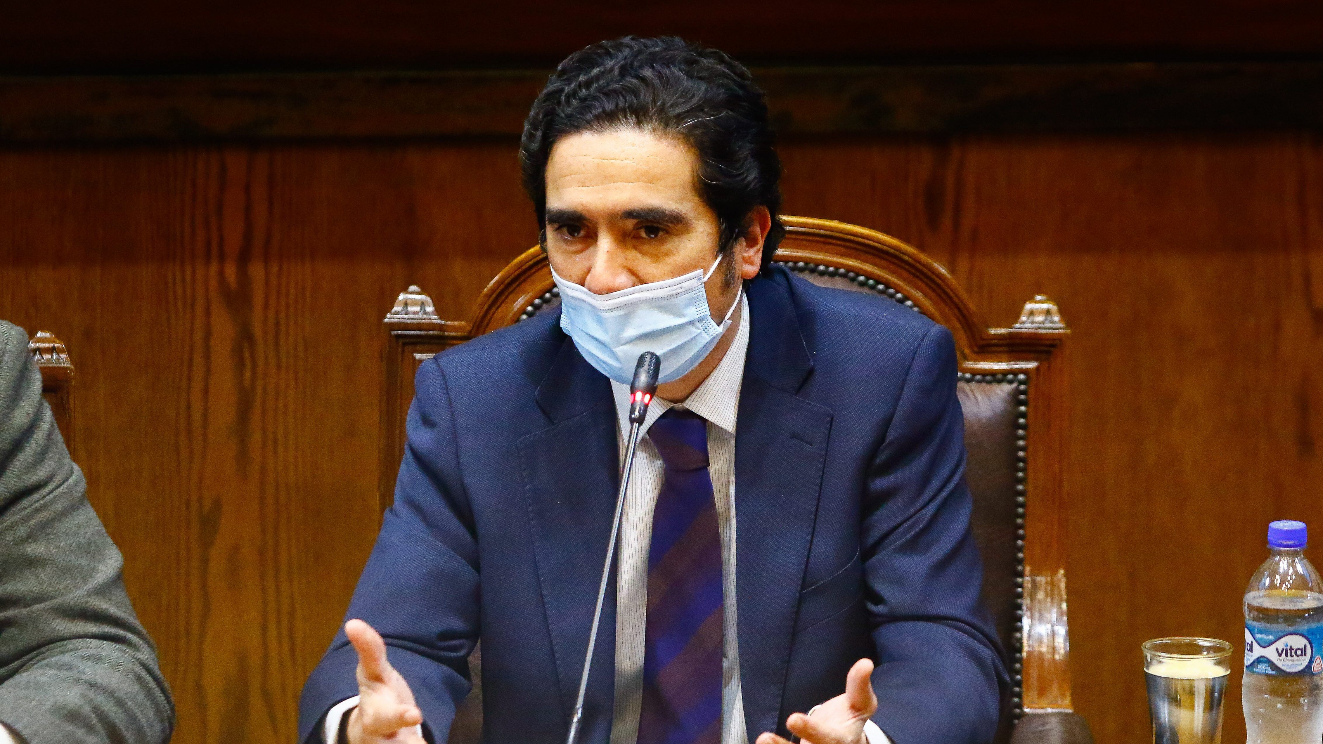 12 DE MAYO DE 2020/VALPARAISOEl ministro Ignacio Briones, durante la sesion de la Camara de Diputados, en donde se revisa el veto al ingreso familiar de emergencia.
FOTO: LEONARDO RUBILAR CHANDIA/AGENCIAUNO