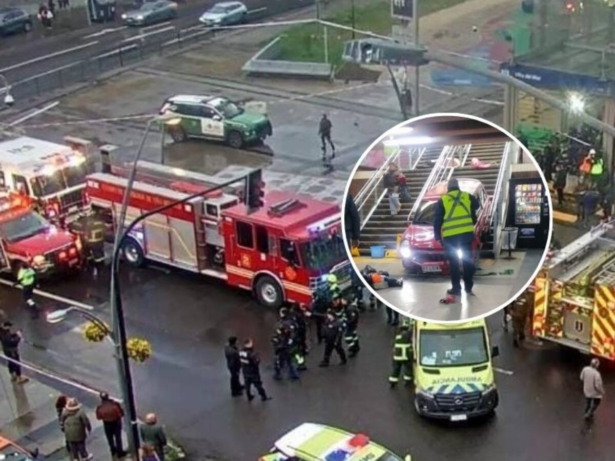 Cómo ocurrió el fatal accidente que terminó con un auto dentro de la estación de Metro de Viña del Mar