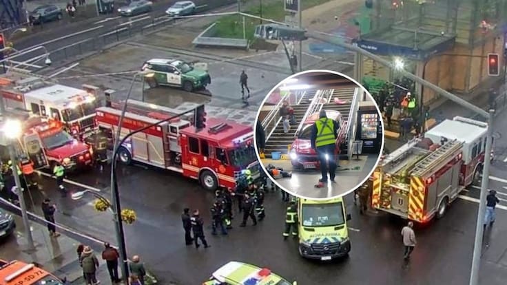 Cómo ocurrió el fatal accidente que terminó con un auto dentro de la estación de Metro de Viña del Mar