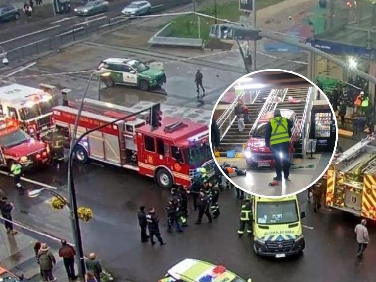 Cómo ocurrió el fatal accidente que terminó con un auto dentro de la estación de Metro de Viña del Mar