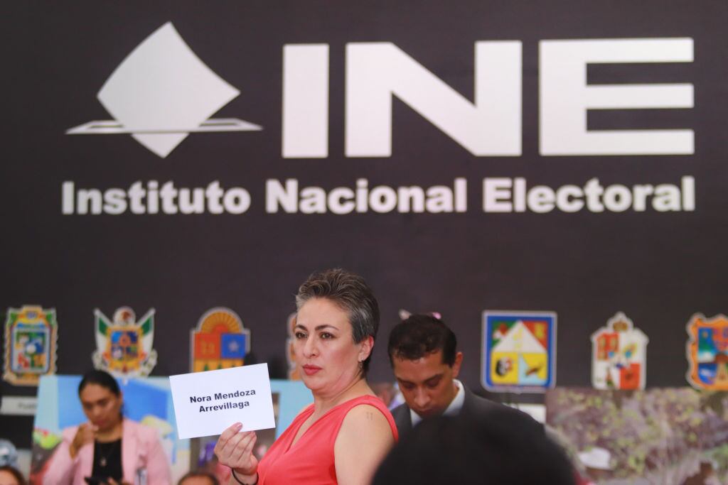 Una sesión en el Instituto Nacional Electoral (INE) de México, en su sede en la Ciudad de México.