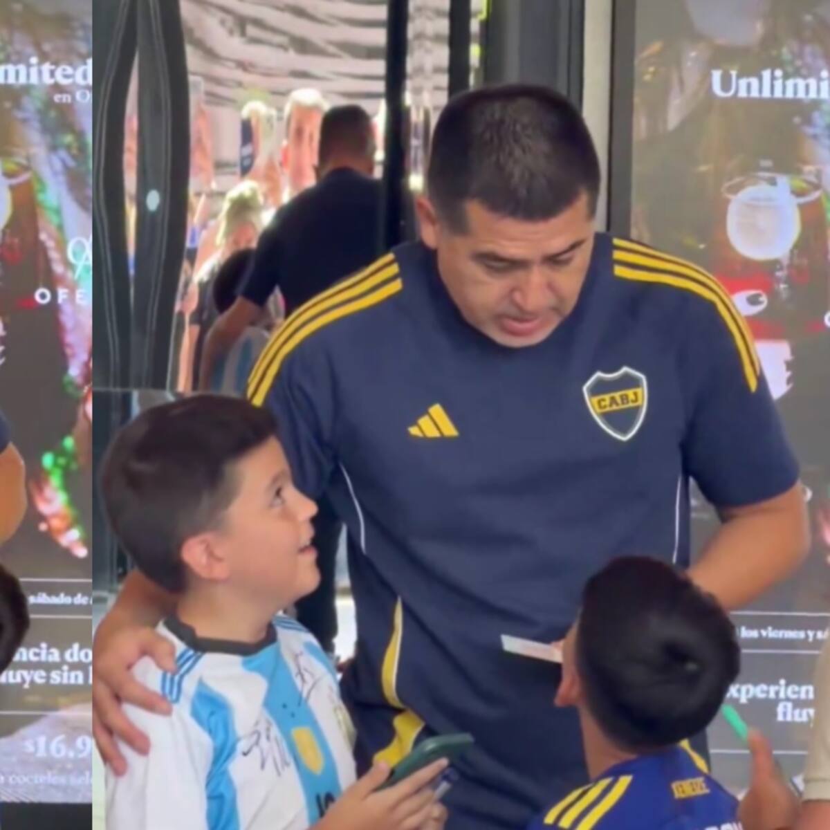 Riquelme conoce a un niño chileno con su mismo nombre y su reacción ya es viral: emotivo momento