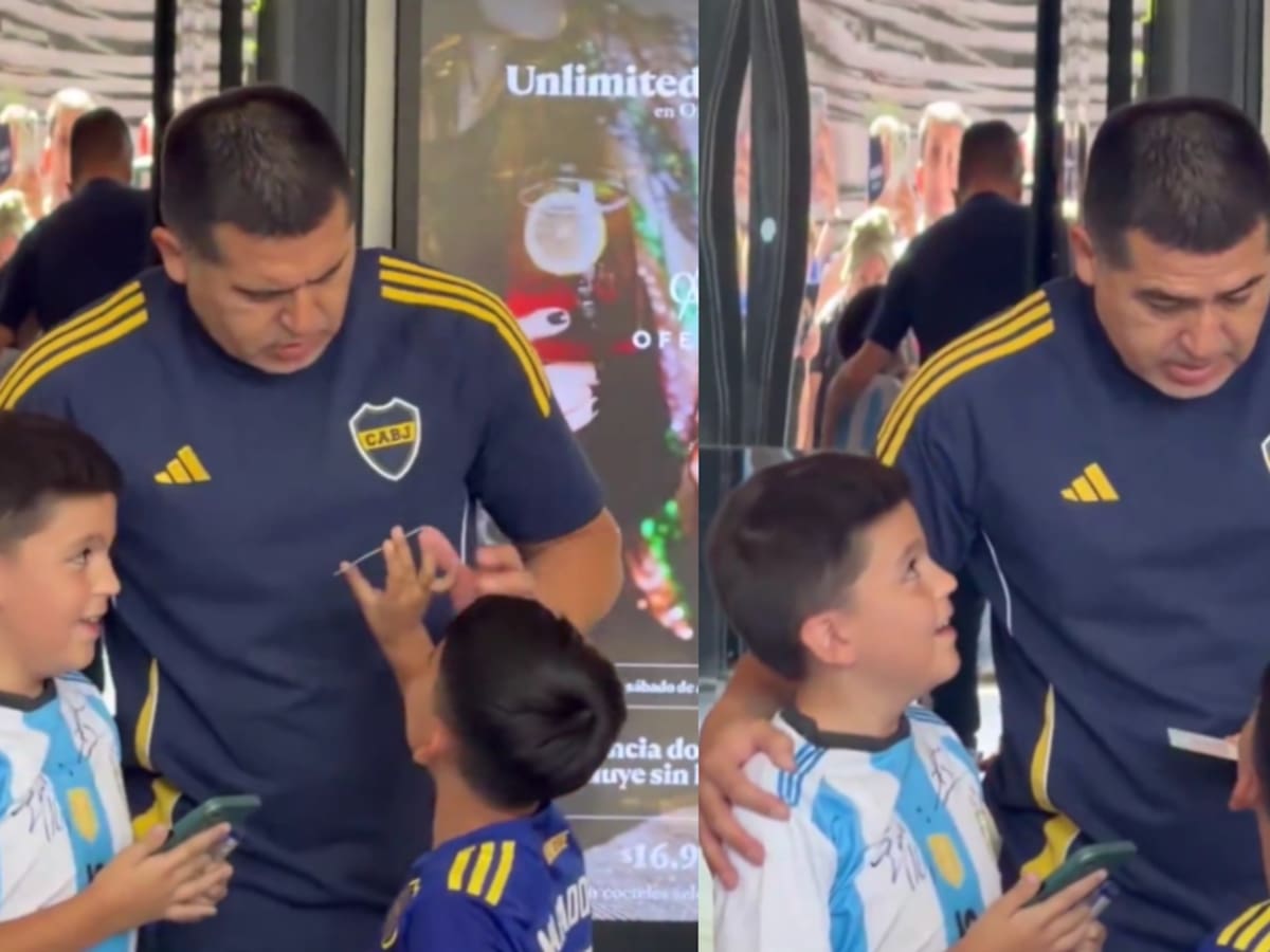 Riquelme conoce a un niño chileno con su mismo nombre y su reacción ya es viral: emotivo momento