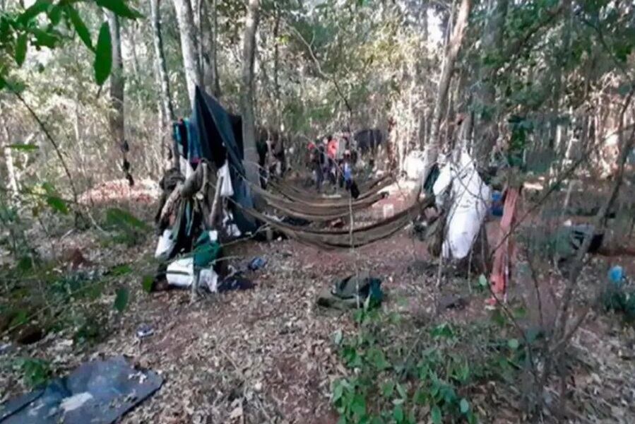 El supuesto campamento guerrillero informado por el gobierno paraguayo