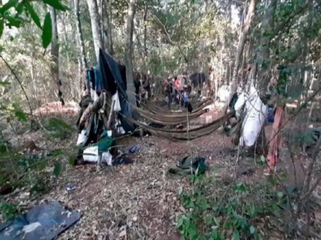 El supuesto campamento guerrillero informado por el gobierno paraguayo