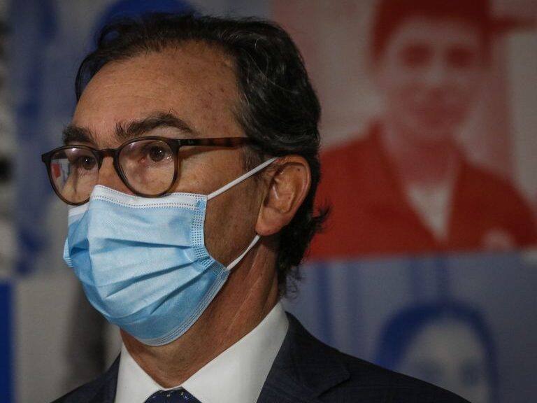 9 de julio del 2021/SANTIAGOEl ministro de Educación, Raúl Figueroa, entregan balance del primer semestre escolar de 2021 y dan detalles de cómo se realizará la nueva presencialidad a partir del segundo semestre.
FOTO: SEBASTIAN BELTRAN GAETE/AGENCIAUNO